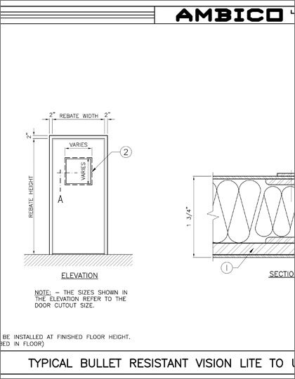 Level 2 BR Door with Vision Lite
