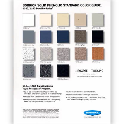 Solid Phenolic Standard Color Guide