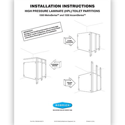 HPL Toilet Partition Installation