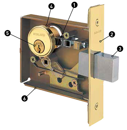 Schlage L462 - Double Cylinder Small Case Mortise Lock - Deadbolt Function  Keyed Lock