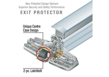 3 feet;Non-Rated;Surface Von Duprin CX-99EO Concealed Rim Exit Device from The 99 Series for 3 Wide Doors Satin Chrome Finish Chexit Delayed Exit CX99EO26D3 
