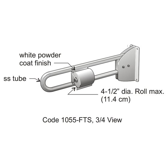 Frost 1055-FTW Grab Bar White