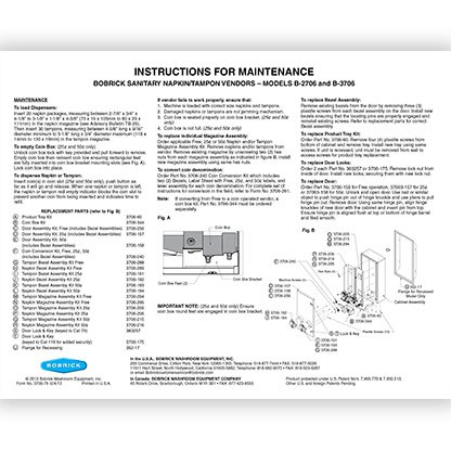 Maintenance: 2706 & 3706 Series