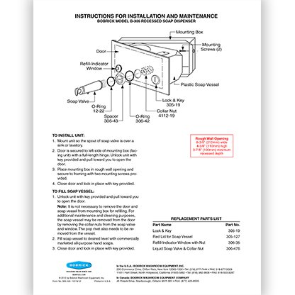 B-306 Recessed/Vessel