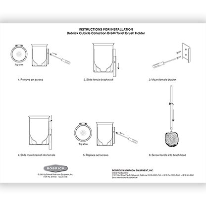 B-544 Toilet Brush Holder
