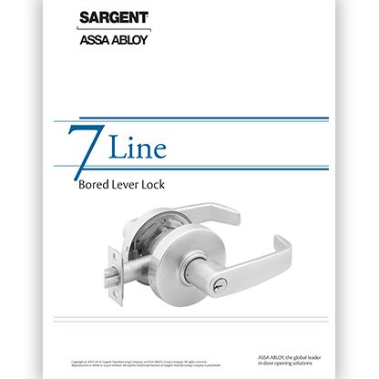Sargent 7 Line Bored Lever Lock