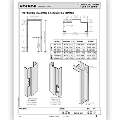 AS Series Standard & Engineered Frames