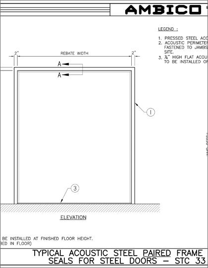 Acoustic Steel Paired Frames