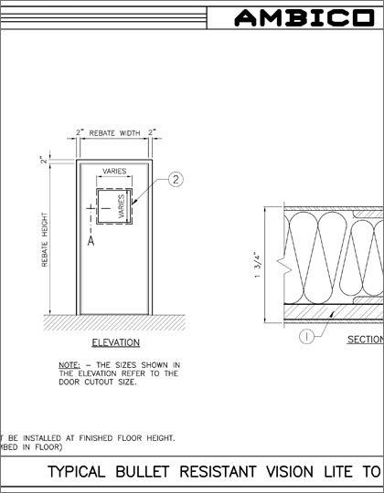 Level 1 BR Door with Vision Lite