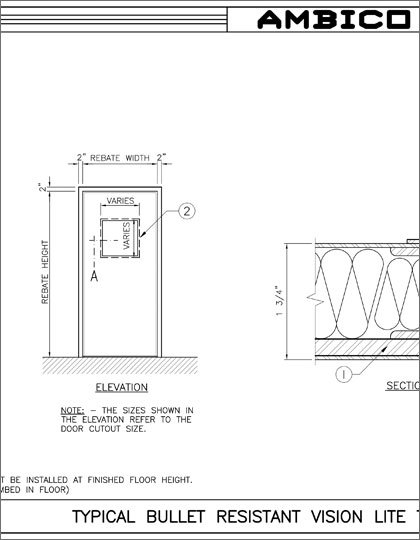 Level 3 BR Door with Vision Lite