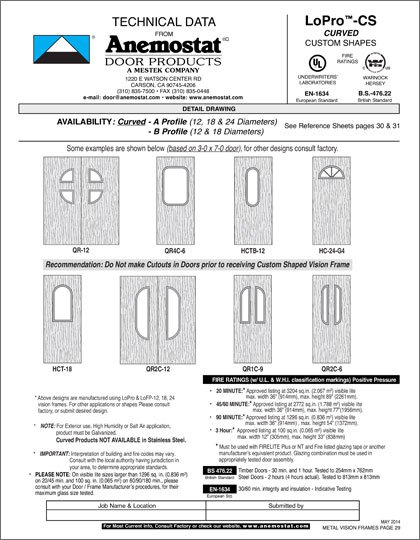 LoPro-CS Curved Custom Shapes