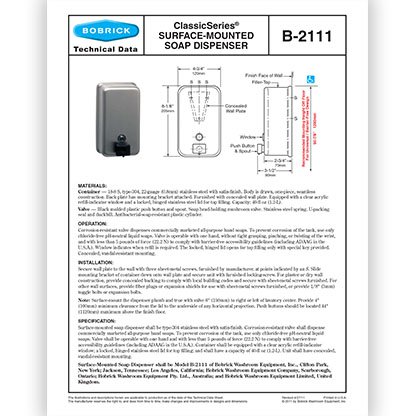 B-2111 ClassicSeries Vertical