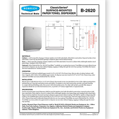 B-2620 Dispenser