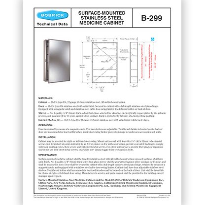 B-299 Medicine Cabinet