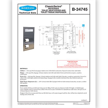 B-34745 ClassicSeries Recessed