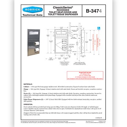 B-3474 ClassicSeries Recessed