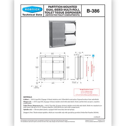 B-386 Dual Partition, Multi-Roll