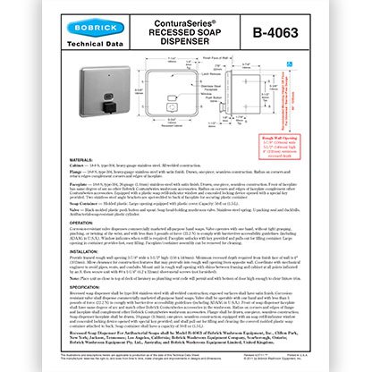 B-4063 ConturaSeries Recessed