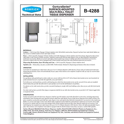 B-4288 ConturaSeries, Multi-Roll