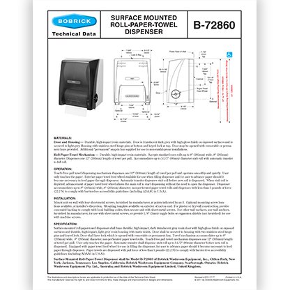 B-72860 Dispenser