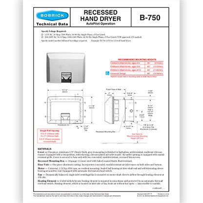 B-750 AirCraft Recessed