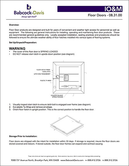 Floor Doors