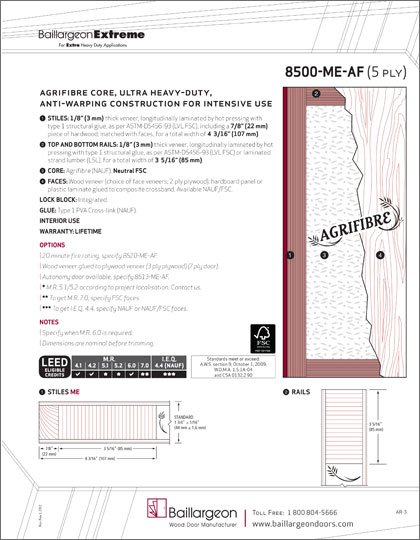 Architectural Agrifibre Core