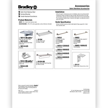 Model 9114 Robe Hook