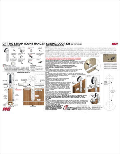 CRT-102 Barn Track Kit