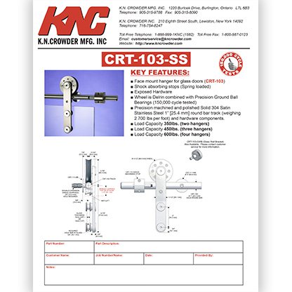 CRT-103 Glass Mount