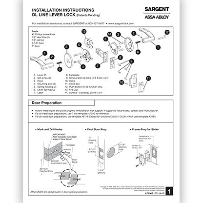 DL Lever Lock