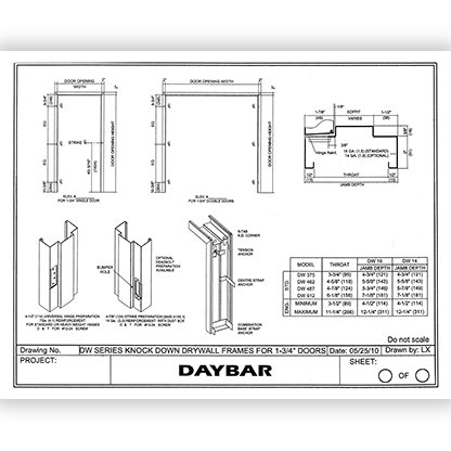 DW Series Knock-Down Frames