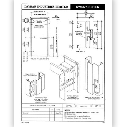 DW487K Series, 18 ga