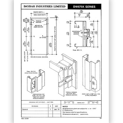 DW675K Series, 16 ga