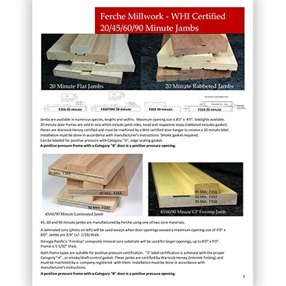 Ferche Fire Rated Jambs Brochure