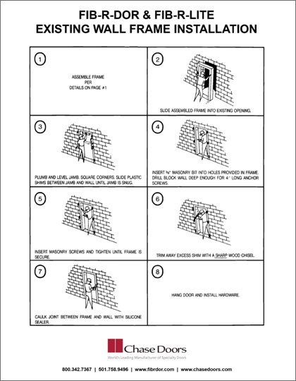 Fib-R-Dor Installation Instructions