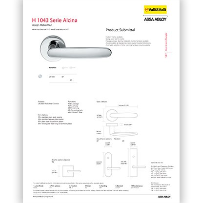 H 1043 Alcina Series