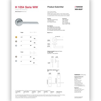 H 1054 WW Series