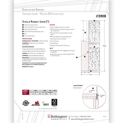 Evolution Series Single Rabbet Jamb