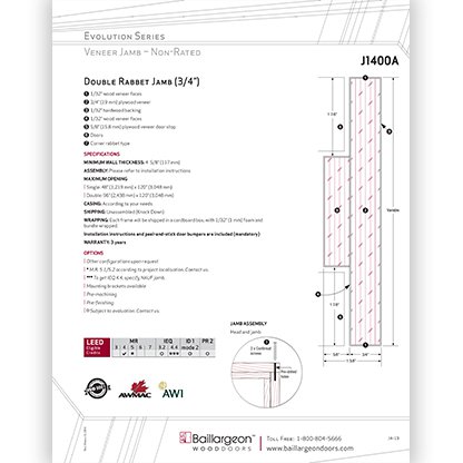 Evolution Series Double Rabbet Jamb