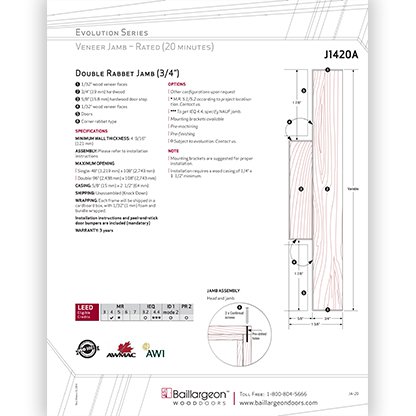 Evolution Series Double Rabbet Jamb