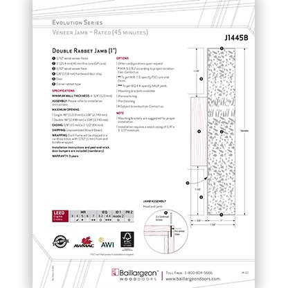 Evolution Series Double Rabbet Jamb