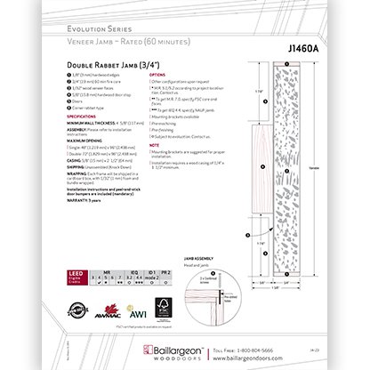 Evolution Series Double Rabbet Jamb