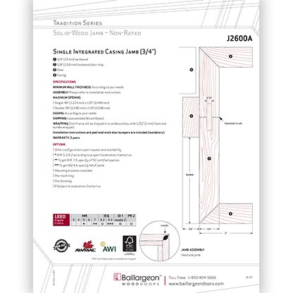 Evolution Series Double Integrated Casing Jamb