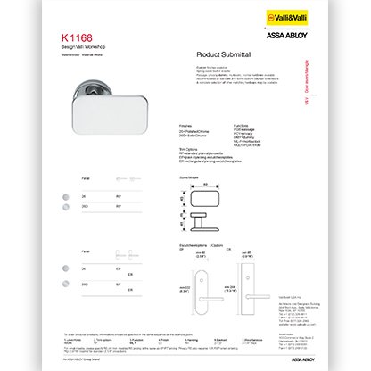 K 1168 Door Knob