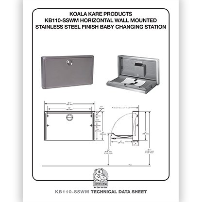 KB110-SSWM Horizontal Wall Mount