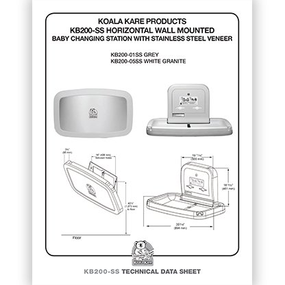 KB200SS Horizontal Wall Mount