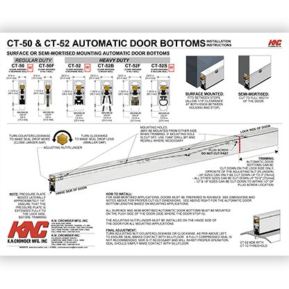 CT-50 & CT-52 Automatic Door Bottom