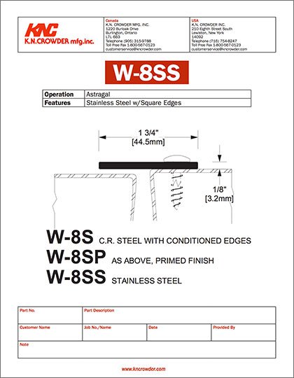 W-8SS Security Astragal