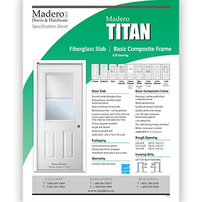Titan Entry Door System